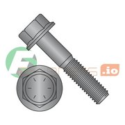 NEWPORT FASTENERS Grade 8, 1/4"-20 Flange Bolt, Black Phosphate Steel, 1/2 in L, 2000 PK 637664